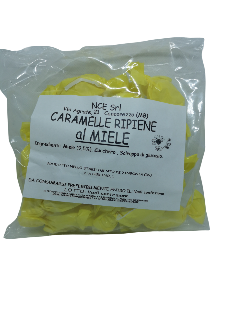 Caramelle ripiene al Miele